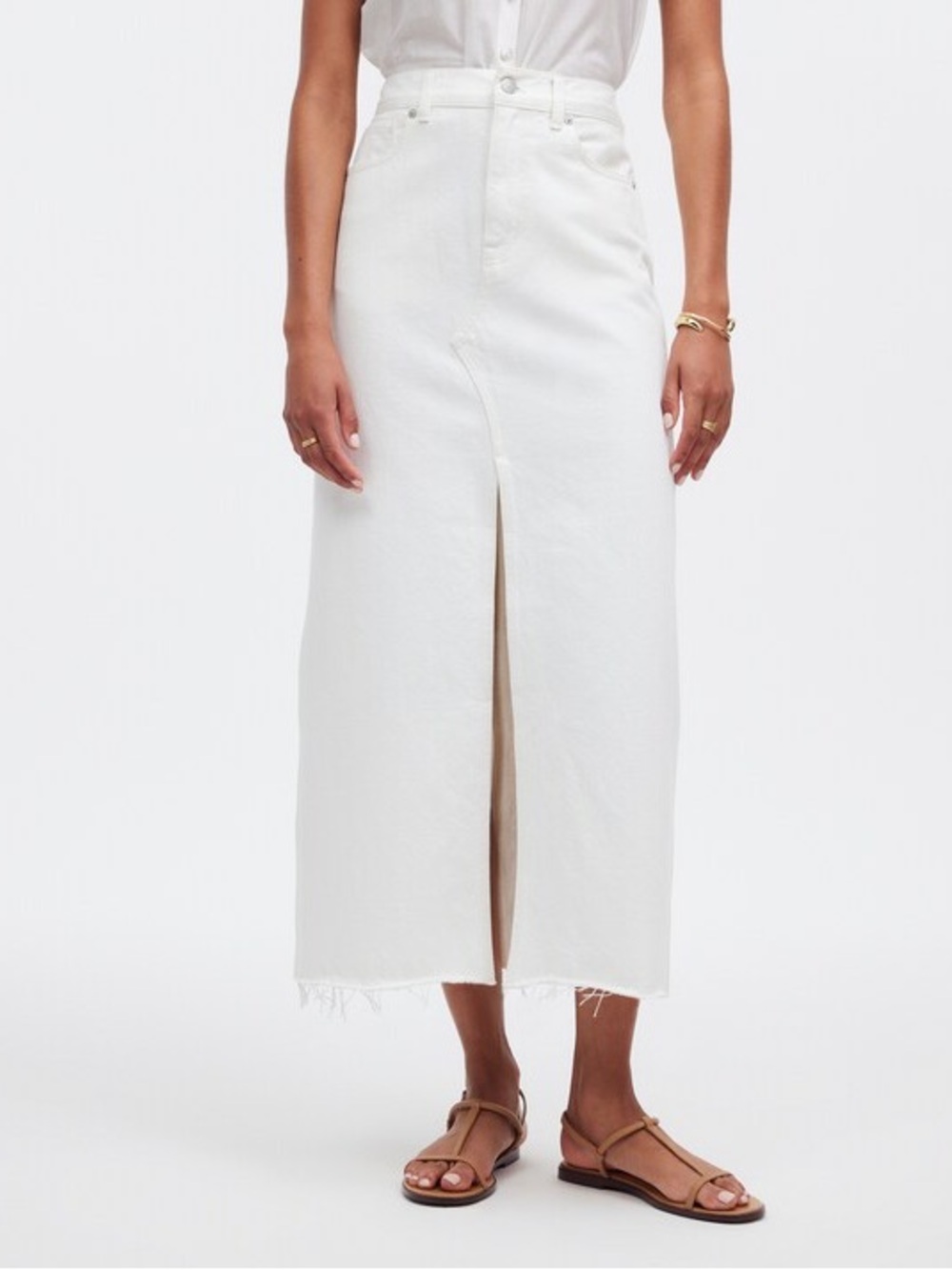 Madewell the Rilee Skirt Maxi Size 26 - Picture 2 of 8